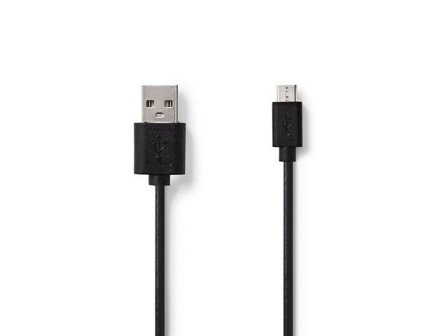 NEDIS Kabel USB-A Ha - USB Micro B 1m - Lyreco - Datorprodukter > Kablar och adaptrar > USB-kablar