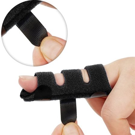 Sormituki, jossa on alumiininen ja kankainen kiinnityshihna