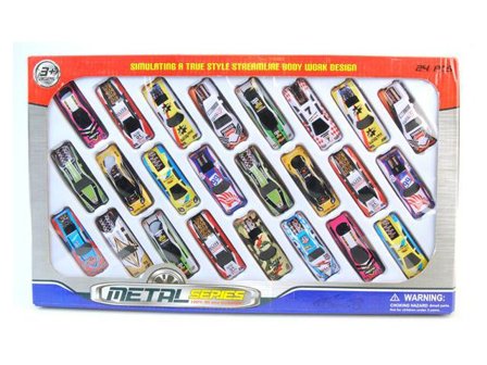 Bilar i metall 24/fp - Lyreco - Skola och förskola - Lekmaterial - Leksaksbilar