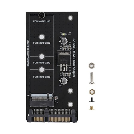 M.2 NGFF SSD till SATA 22PIN Hårddisk Stabil Prestanda Adapter Riser-kort