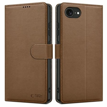 Tech-Protect iPhone 16e Plånboksfodral - Brun