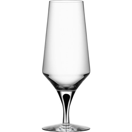 Orrefors Metropol Ølglass 46 cl' - 'Blank og svart