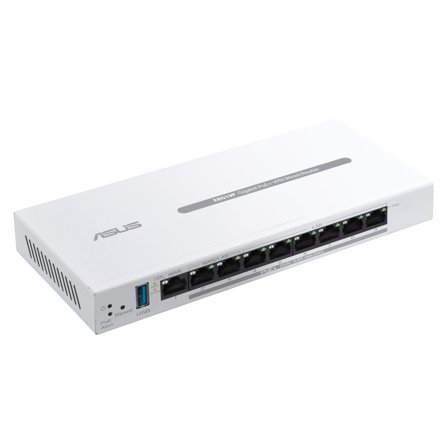 ASUS ExpertWiFi EBG19P 8-Port Gigabit PoE+ VPN Wired Router w. up to 3 WAN Ethernet Ports, 1 USB WAN