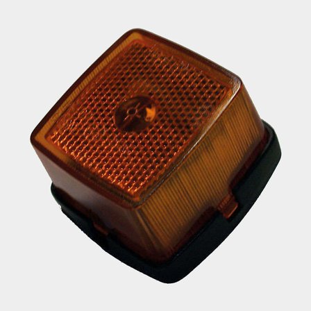 Luz de posição, laranja, 62 x 65 x 40 mm