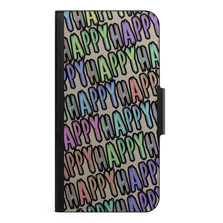 Naive iPhone 13 Pro Max Plånboksfodral - Happy