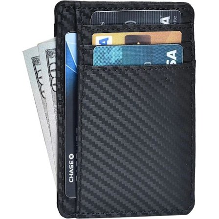 Leather Wallet | Multifunctional | Unisex | Black Compact Wallet | Multiple Card Slots | Minimalist and Stylish