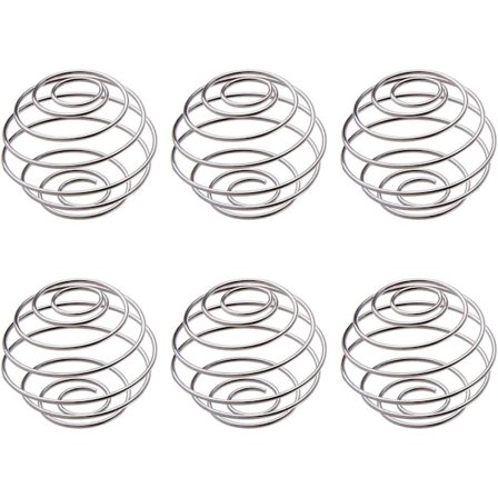 6 stk vispeball melkeshake protein shaker ball melkeshake protein blender rustfritt stål trådmikser blandekule for shaker drikkeflaske kopp og 