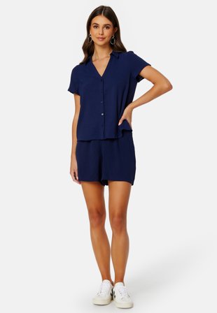 Happy Holly Sarah shorts set Dark blue Klær
