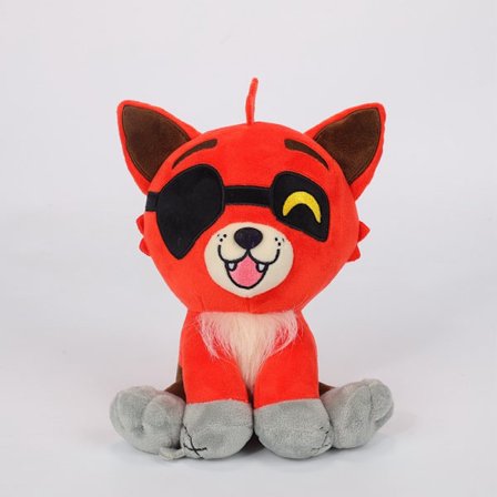 Roxanne Wolf plysj - Roxy plysj fra FNAF med Five Nights Game Fans - Samleobjekt Freddy plysj, perfekt for FNAF plysjsamling (enøyd ulv) 20cm
