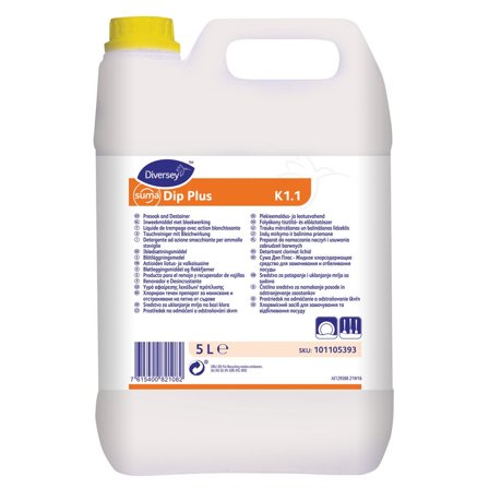 SUMA Blötläggning Dip plus K1.1 5L - Lyreco - Städ och hygien - Diskrengöring - Maskindiskmedel