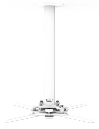SMS Projector Precision CM V 1235-1735 - Aluminium/Vit, Max belastning 20kg, 1235-1735mm totallängd