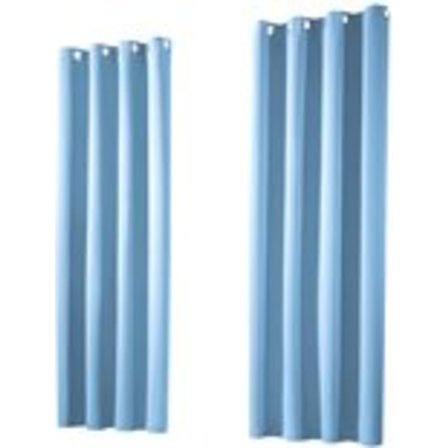 ING Mørkleggingsgardiner - Isolert - To sett - Lyseblå - 245 x 135 cm