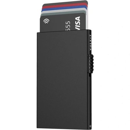 Kortholder til mænd med RFID-beskyttelse, pop-up kortholder til kvinder, minimalistisk pung, slank RFID-pung