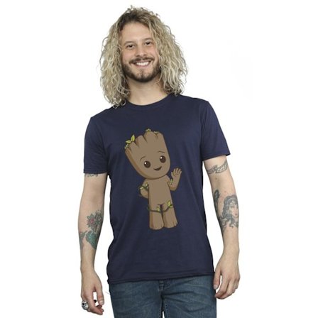 Marvel herr I Am Groot söt Groot T-shirt M Baby Blue