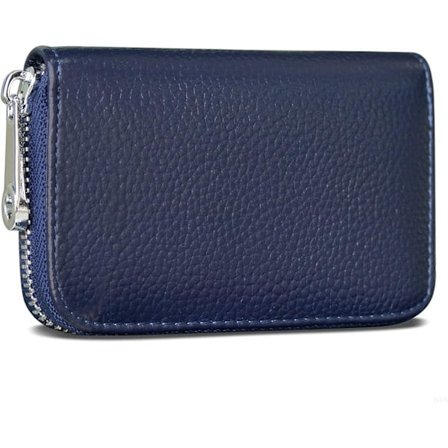 [NT] Luottokorttikotelo RFID-suojattu aitoa nahkaa Mini luottokorttilompakko Lompakko vetoketjulla