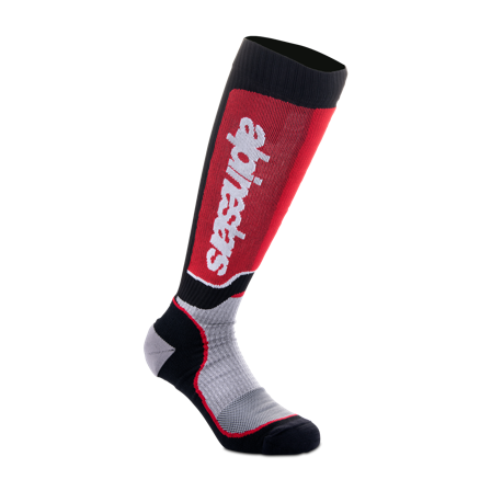 Skarpety Cross Alpinestars Plus Czarny/Szary/Czerwony M