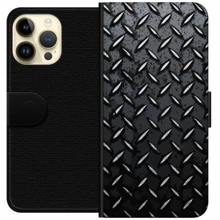 Apple Iphone 14 Pro Max Plånboksfodral Metalliskt Mönster