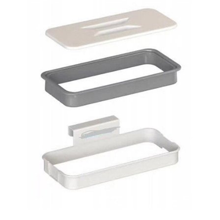 Bærbar skraldeposeholder hængende campingvogn skraldeposeholder med låg køkken skraldepose opbevaringsstativ