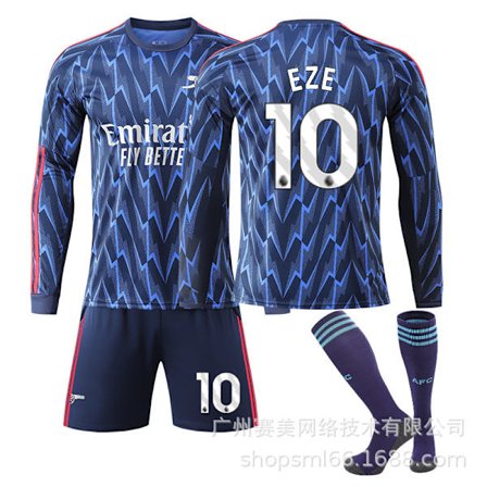 25-26 Arsenal bortedraktsett med lange ermer (med sokker)