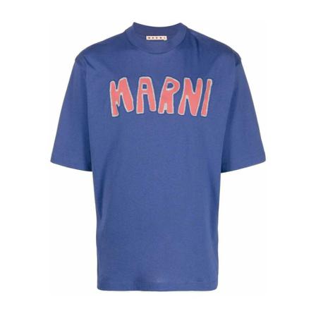 Marni T-Shirts Blå, Herre
