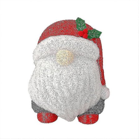 Julemand Julelys Veranda Lysdæksel Dekorationer Udendørs, røde Lysstolpe/Lygtepæle Dæksler Til Ferier Hjem Dørindretning 1 stk. rød bd