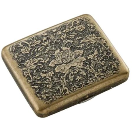 Metall sigarettetui - Klassisk retro værbestandig bærbar sigarettetui i metall