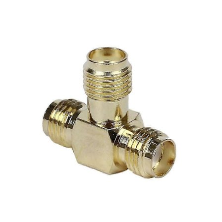 SMA Naaras - Kaksi SMA Naaras Kolminkertainen T RF-sovitinliitin 3-tie Jakaja jn