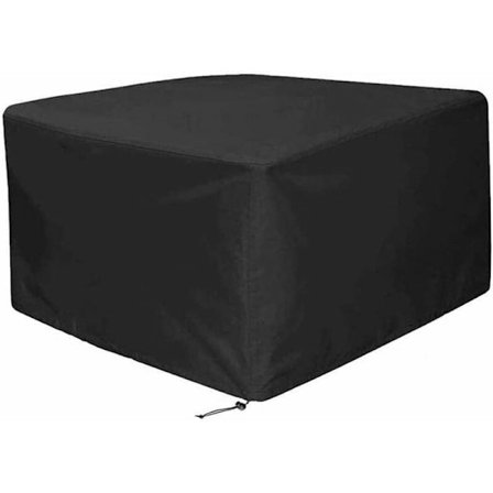 (120x120x74cm) Vanntett hageborddeksel utendørs hagemøbler deksel møbelbeskyttelse Oxford 210D svart