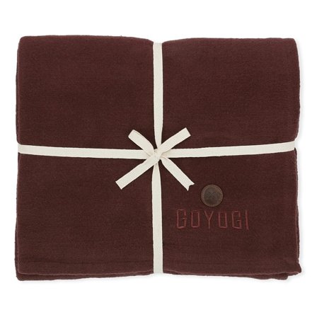 GOYOGI Calm Organic Cotton Yoga Blanket Dark Brown, Sport & Velvære, Søvn & Meditation, Meditation