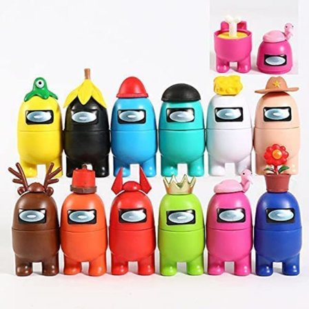 12 figurer set astronaut actionfigur dekorationer