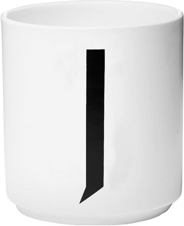 Design Letters Personlig Porcelæn Kop A-Z Hvid J, Tøj & Bolig, Køkken & Bord, Krus & Kopper