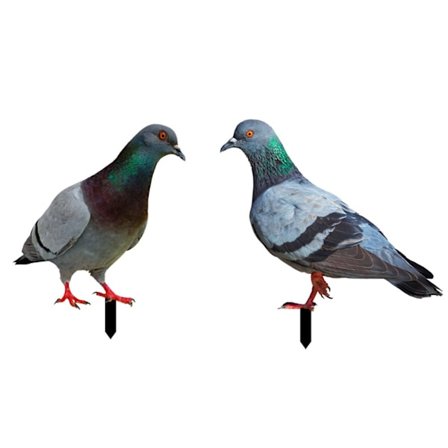 3D Kunstige Duer Hage Statue Due Figur Realistisk Fugl Statue Due Ornament For Bryllup Fest Hage Dekor (FMY)