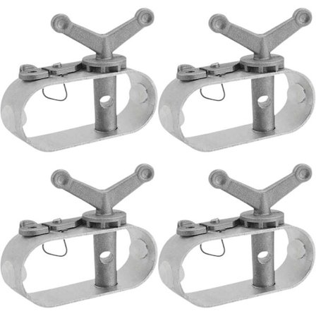 Udendørs tørresnorstrammer 4 stk. aluminiumslegering ståltrådsnetstrammer til swimmingpoolovertræk parasoller campingtelte