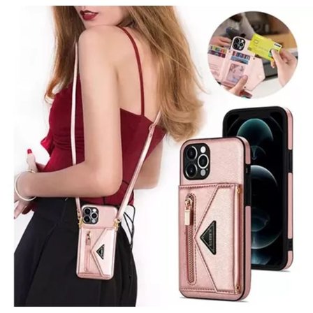 Læderetui til iPhone med Taske Design og Rem