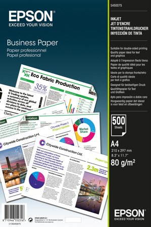 Epson Business Paper - vanlig papir - 500 ark - A4 - 80 g/m²