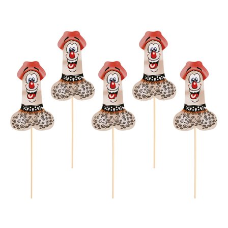 Dekorationsstickor Rolig Penis 6-pack - Möhippa Tillbehör - Kalaslagret.se