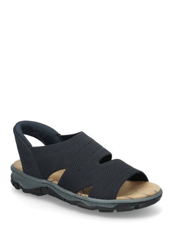 Rieker Ladies' Sandals 68895-64 Beige Black Rieker