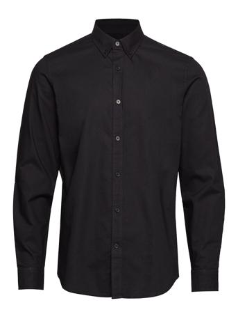 Oxford Sawsett Skjorte Casual Sort Mads Nørgaard