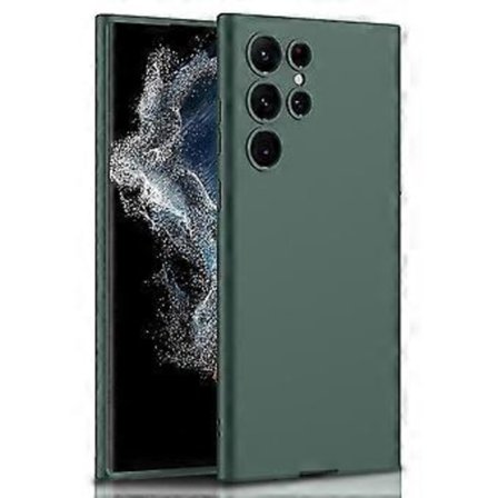 GKK För Samsung Galaxy S23 Ultra Anti-fall Hård PC Telefonfodral Skin-touch Känsla Smalt Mobiltelefon Bakskydd (Grön)