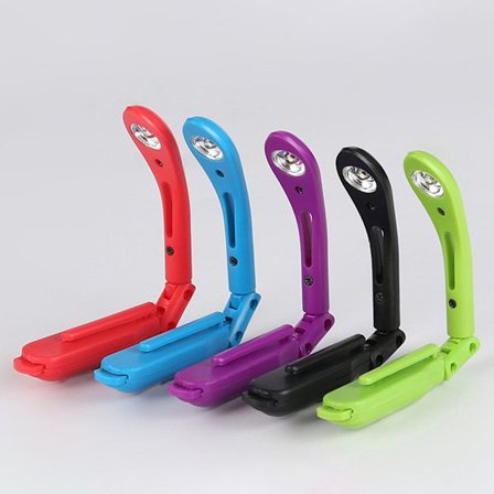 5-pakkaus Yövalo Kirja Klipsillä Mini Kannettava Led Lukuvalaisin Led-valo