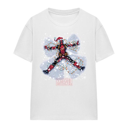Deadpool Dam/Dam Snow Angels Jul T-shirt M Vit
