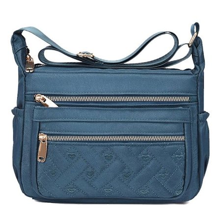 Multifunktionel skuldertaske, moderigtig og afslappet nylon Oxford stof taske