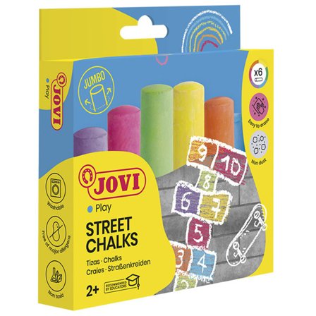 Street Chalks Jumbo Set of 6