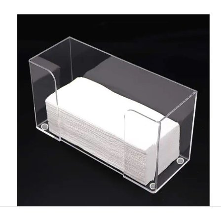 Kaupallinen paperipyyhepidike, kirkas akryylinen paperipyyheannostelijan pidike sopii C-taitettuille, kolminkertaisesti taitetuille ja 