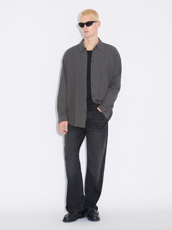 Holzweiler Straight Jeans - Black Washed - Men's - 29/32