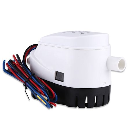 12V 750GPH Automatisk Nedsænkbar Lænsepumpe Med Flydeafbryder Til Båd