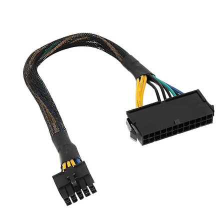 Udskiftnings 24-pin hun til 10-pin han adapterkabel kompatibel Atx Lenovo bundkort