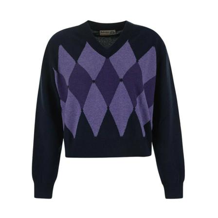 Ballantyne V-neck Strik Lilla, Dame Striktrøjer