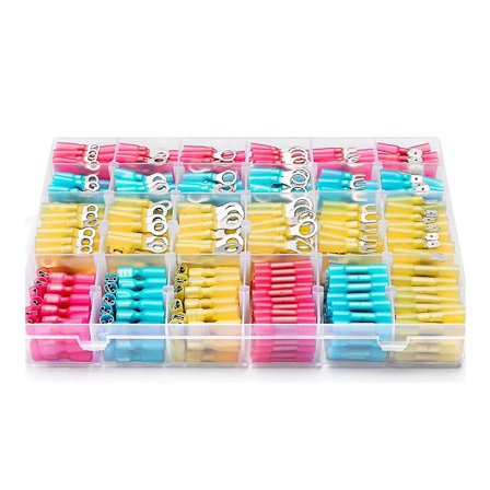 560 stk. Marine Grade Varmekrympende Kabelsko - Elektriske Stikkontakter Sæt Awg22-10 Vandafvisende Isolering