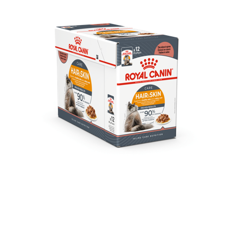 Royal Canin - Feline Wet Hair & Skin Care Gravy 85 g x 12 stk - porsjonsposer - Katt - Kattefôr & kattemat - Våtfôr og våtmat - ZOO.no